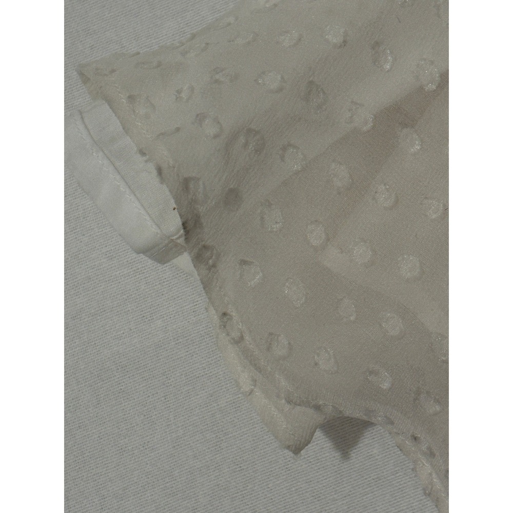Tommy Hilfiger‎ Silk Clip Dot Ruffle Midi Dress White Sleeveless Tiered Size 4 - Picture 10 of 11